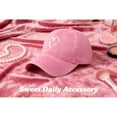 thumbnail image 4 of DOVACKA Women's Vintage Washed Baseball Cap Adjustable Cute Heart Graphic Cotton Dad Hat, 4 of 8