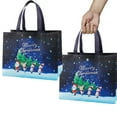 thumbnail image 2 of Apeya Christmas Bags For Gifts Non Woven Reusable Tote Bags With Handles Christmas Gift Bags Holiday Present Wrapping Party Favor Supplies, 2 of 10