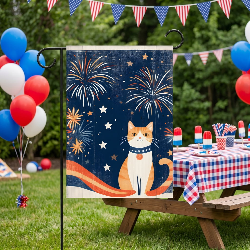 American Garden Flag 250 Years the 4th of July Large 28x40" Home Flag Outdoor American Flag Decor