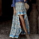 thumbnail image 4 of Nueva falda estampada versátil de cintura alta para mujer de Wish, dobladillo irregular, falda larga hasta la rodilla, tela de algodón cómoda, 4 of 4