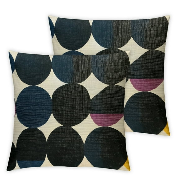 Decorative Throw Pillow Covers Set of 2 Black Fashion Polka dot Pillow Covers Throw Pillow Cover Pillowcase Farmhouse Outdoor Pillow Covers for Couch Sofa Living Room