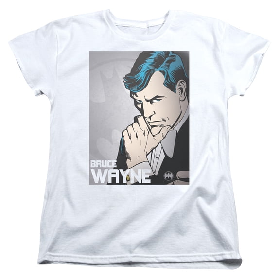 DC Comics Bruce Wayne S/S Women's T-Shirt White