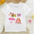 thumbnail image 5 of Camiseta de algodón para niñas 2024, bonita camiseta con estampado de Diana y Roma para niños, ropa de moda de verano para niños, camisetas de manga corta para bebés, 5 of 5