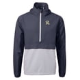 thumbnail image 2 of Men's Cutter & Buck  Navy Frisco RoughRiders  Charter Eco Recycled Half-Zip Anorak Jacket, 2 of 3