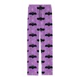 thumbnail image 3 of SJLDQY Mens Halloween Pajamas Pants Wide Leg Pjs Trousers for Men Hallowmas Pumpkin Ghost Elastic Waist Homewear Loungewear With Pocket, 3 of 6