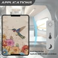 thumbnail image 5 of Yuyamidu Hummingbird RV Door Window Shade Cover Boho Flower Blossom Travel Trailer Door Window Protective Cover Foldable Camper RV Window Shade, 5 of 7