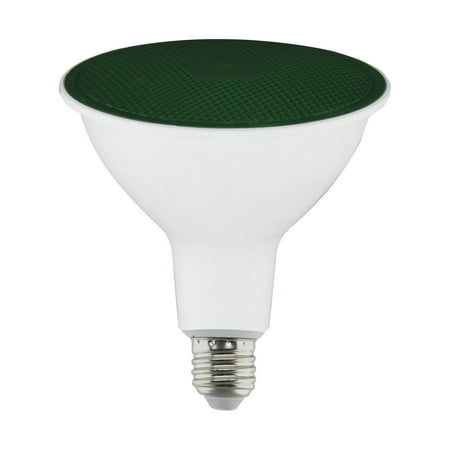 

Satco (S29481) 11.5 Watts Par38 LED; Green; 90 Degree Beam Angle; Medium Base; 120 V