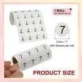 thumbnail image 2 of 1 Inch Number Stickers, Number 7 Sticker Numbers Labels Round Small Vinyl Self Adhesive Label Circle Decals 500 Pcs 1 Roll for Photo Album Poster Table, Black, 2 of 6