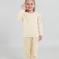 thumbnail image 3 of GYRATEDREAM Toddler Girls 2 Piece Outfits Ruffle Long Sleeve Pullover Sweatshirts and Sweatpants Fall Clothing Sets, 3 of 9