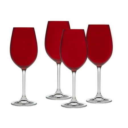 Godinger Set of 4 Meridian Red White Wine Glasses