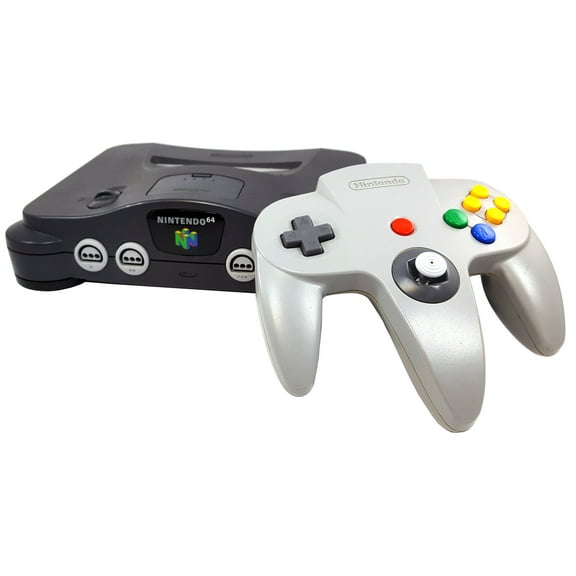 Restored Nintendo 64 N64 Video Game Console with Matching Controller and Cables (Refurbished)