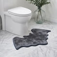 thumbnail image 6 of LEFXSMR Halloween Bathroom Rugs, Non Slip Bats Shaped Bath Mat, Soft Absorbent Toilet Rug for Holiday Halloween Decorations, Gray, 6 of 6
