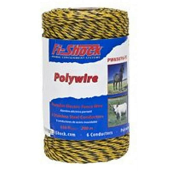 Fi-Shock PW656Y6-FS 656 Ft. Polywire, Yellow