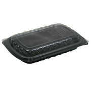0CNC10700DZY ClearView MealMaster Half Slab Rib Container, Zip Seal and Fog Gard, 90/case