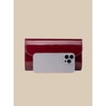 thumbnail image 4 of Women's Burgundy Patent Leather Look Clutch Purse Envelope Handbag Elegant Evening Bag for Party Events, 4 of 8