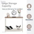 thumbnail image 5 of Alpha Joy Console Table with Storage Shelf Sofa Table for Entryway, Hallway, Living Room - Ivory, 5 of 5