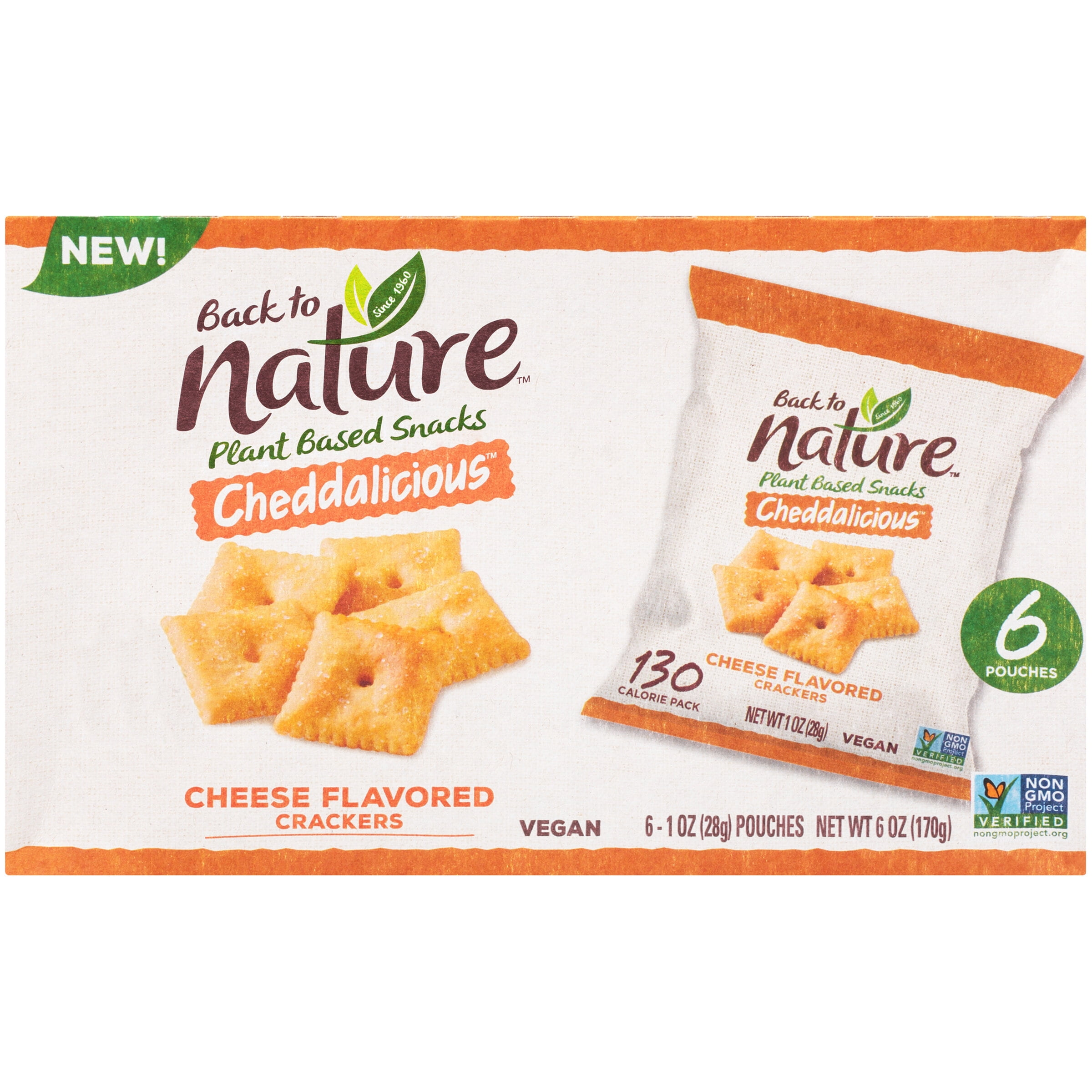 Back To Nature Cheddalicious Cheese Flavored Crackers 6 1 Oz Pouches Walmart Com Walmart Com Back To Nature Cheddalicious Cheese Flavored Crackers 6 1 Oz Pouches Walmart Com Walmart Com