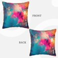 thumbnail image 3 of Fotbe Colorful Lightbulb Abstract Pattern Velvet Decorative Throw Pillow Covers with Elegant Piping, Soft Plush Cushion Cover for Sofa, Bed, Car, Office-20"x20", 3 of 8