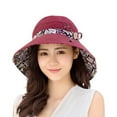 thumbnail image 2 of Womens Sun Hat Summer UPF 50+ UV Protection Beach Hat Foldable Wide Brim Cap, 2 of 8