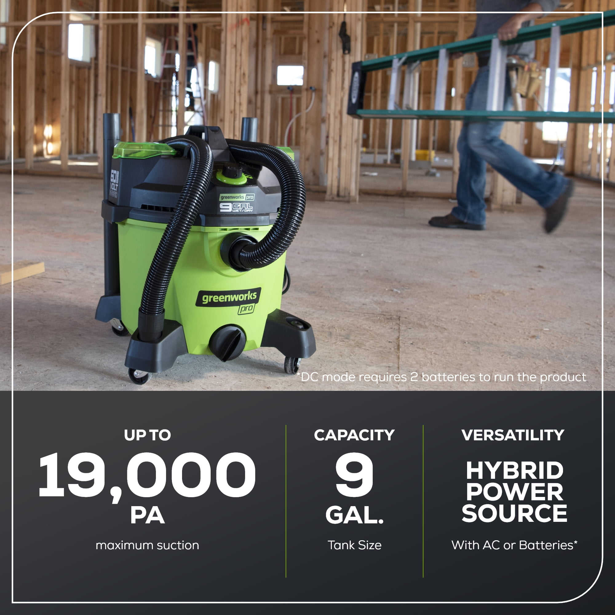 フーバー　WET/DRY UTILITY VACUUMS™ 本体 Hoover® ONEPWR™ High-Capacity Wet/Dry Utility Vacuum Bare​