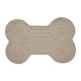 thumbnail image 5 of VHC Brands Indoor/Outdoor Pet Food Mat Placemat for Food Water Bowl for Dogs Cats Kitchen Bone Rug (Natural, Medium), 5 of 5