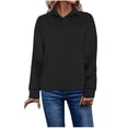 thumbnail image 1 of Timegard Sweatshirts pour Femmes Col Montant Manches Longues Ample Confortable Pull Tops Automne Hiver Mode, 1 of 6