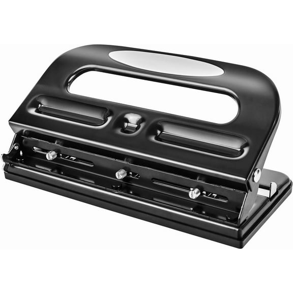 3-Hole Punch, 30 Sheet Capacity, Pack of 6, Black