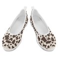 thumbnail image 2 of Wismoutput Brown Leopard Print Flats Slip-on Shoes for Women Breathable Comfortable Wear-Resistant Shoes Size 6-11, 2 of 7