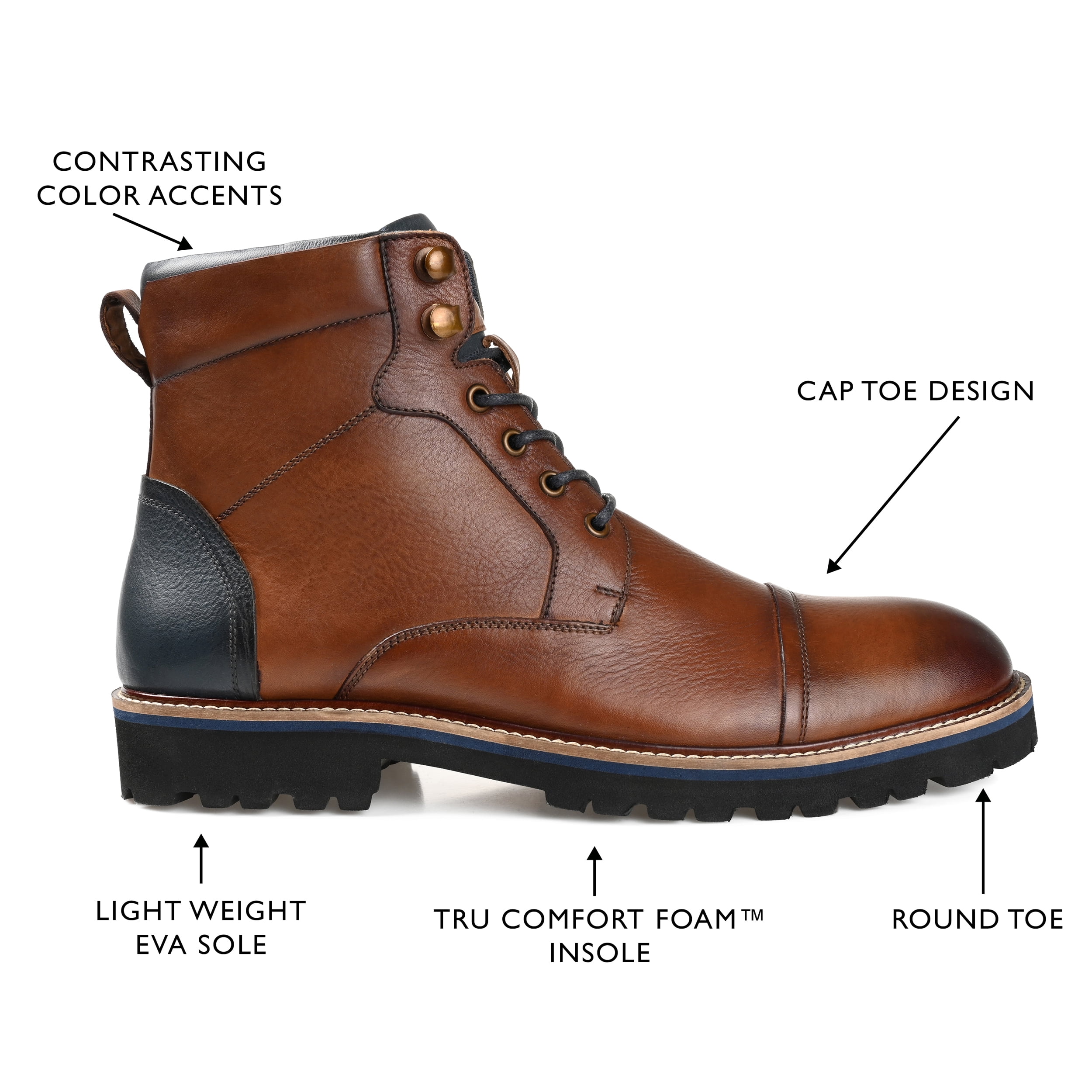 Tuck & Von Raines Cap Toe Ankle Boot