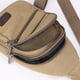 thumbnail image 3 of Mens Crossbody Messenger Bag: Bolsa de hombro con cremallera para teléfono para trabajo / viaje, bolso de pecho a prueba de agua de moda caqui, 3 of 6
