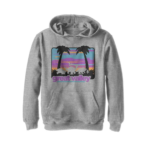 Boy's The Land Before Time Retro Great Valley  Pull Over Hoodie Athletic Heather Medium
