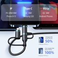 thumbnail image 3 of Cable de carga YOUSAMS PD, 60 W, USB C, multirápido, trenzado de nailon, 3 of 7