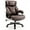 Brown, variant on Morufur Leather Office Chair, Big and Tall Office Chair 600LBS Wide Seat Ergonomic Computer Desk Chair with 360° Swivel High Back Executive Leather Chair Adjustable Task Chair, Black