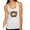 Heather White, variant on Softball Life Animal Print Girl Sports Tri-Blend Racerback Tank Top, Vintage Black, Large