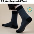 thumbnail image 3 of Ultra Thick 70g Wool Calf Socks Men & Women, Extra Warm Fleece-Lined Winter Crew Socks for Cold Floors Heavyweight, 3 of 6