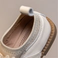 thumbnail image 4 of LNMQLPDBS Kid Shoes Comfort Non-Slip Dress Shoes Match with School Uniform Flower Girl Bowknot Decoration Princess Shoes Size 9 Toddler Shoes Girls Communion Wedding Sock Shoes for Baby Girl, 4 of 6