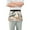 Couple Birds on Branch, variant on Goat Sheep on Grass Server Apron with 3 Pockets Waterproof Waitress Waist Short Apron for Man Woman 12 Inches