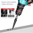 thumbnail image 6 of Symkmb 2 Piece Hand/Drill Bit 2 Purposetapered Reamer 6 Slot Hex Reamer 5-16mm / 3-13mm Tapered Metal Black, 6 of 6