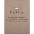 thumbnail image 3 of Circle Crystal Clavicle Chain Card Necklace Personalized Jewelry Gift Holiday Necklace, 3 of 9