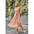 thumbnail image 3 of PRETTYGARDEN Women's Summer Floral Maxi Sun Dress Sleeveless Halter Neck Flowy Ruffle Hem Long Boho Dresses with Belt, 3 of 8