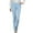 Light Blue Pants for Women, variant on Women Denim Pants Fall Winter Clothes Long Trousers Fashion Elegant Ladies Comfy Pants Casual Full Length Pants Skinny Jean Khaki 34