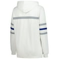 thumbnail image 3 of Women's Mitchell & Ness White Seattle Seahawks Plus Size Head Coach Throwback Pullover Hoodie, 3 of 3