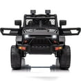 thumbnail image 2 of Sakiyrr 12V Powered Ride on Truck Car with Parent Remote Control, 3-Speed Electric Vehicle with LED Lights, Music Player, 2 of 8