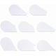 thumbnail image 1 of 8 herramientas texturizadas para recortar cerámica - Juego de 8 tablas de cuña de arcilla acrílica para esculpir y tallar cerámica, base redonda plana blanca para modelar y preparar cerámica, 1 of 9