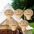 thumbnail image 4 of 5x protectores de Puntas de trekking shamjiam Alpenstock Antideslizante Beige, 4 of 9