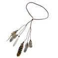 thumbnail image 1 of Paquete de 2 a 4 Diademas con Borlas Largas de Plumas de étnicas Behomian 2 piezas Yinane Diadema Boho Pavo Real, 1 of 8