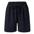 thumbnail image 3 of Pxiakgy pants for women Women's Summer Solid Color High Waist Slim Shorts Sports Pants Casual Shorts Black + L, 3 of 8