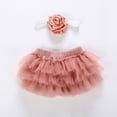thumbnail image 2 of FRSASU Newborn Infant Kids Baby Girl Bowknot Tulle Tutu Skirts+Headband Outfits Clothes, 2 of 8