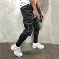 thumbnail image 6 of Mens Jeans Hop Sports Active Streetwear Fashion Classic Jeans Stretch Casual Comfort Outdoor Denim Pants, 6 of 6