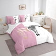 thumbnail image 3 of Homewish Female Men Wildlife Zebra Twin Bedding Sets 7-Piece,Jungle Animal Stripes Bedding Comforter Set Microfiber,Vintage Aesthetic Breathable Sheet Sets,Luxury Bedroom Decor,Reversible, 3 of 8